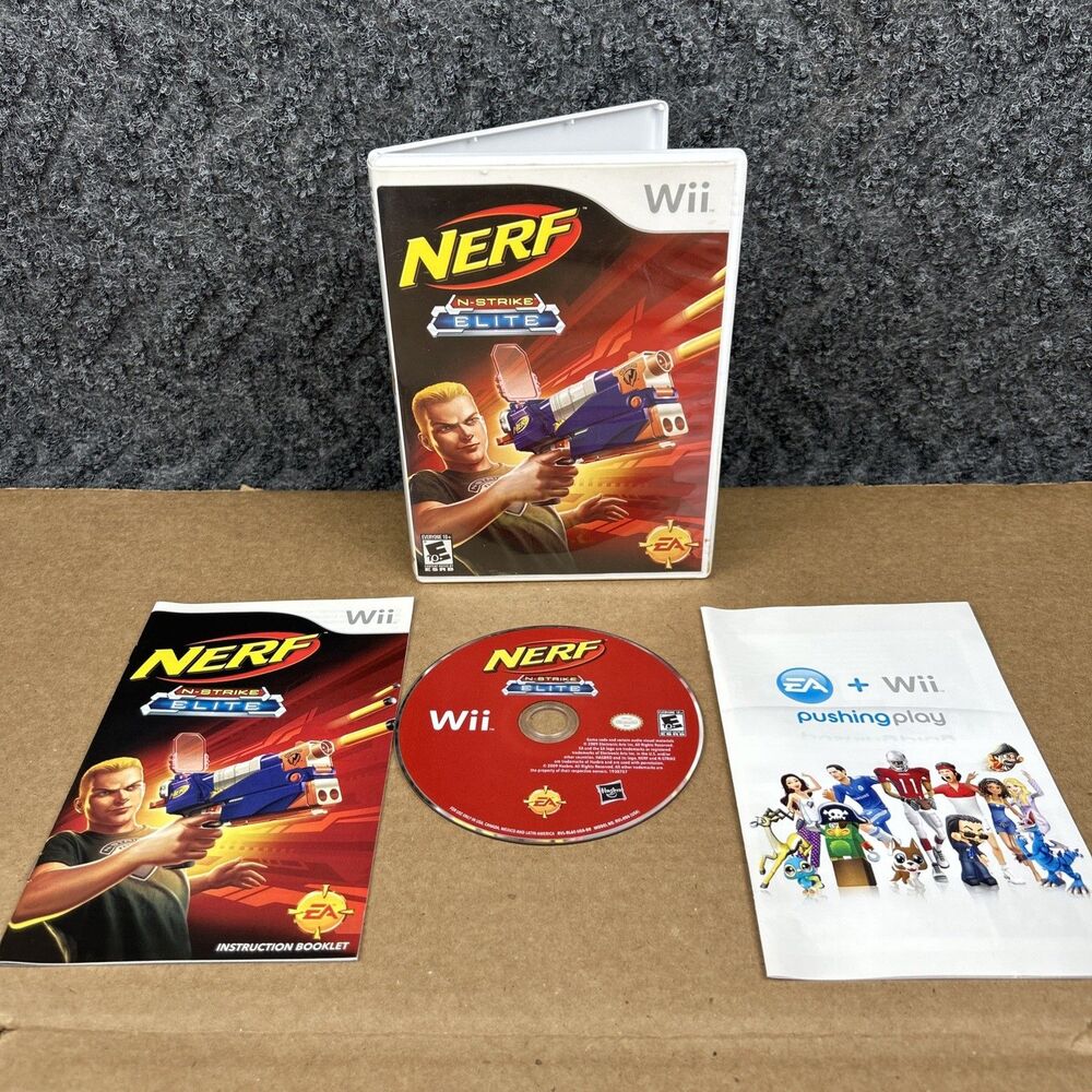 Nerf N-Strike Elite - Nintendo Wii - CIB Complete Tested